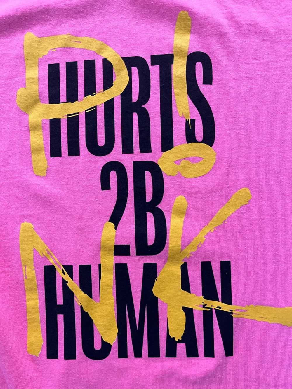 P!NK Hurts To Be Human Graphic Tee - Hot Pink